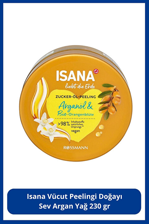 ISANA DOGAYI SEV VUCUT PEELINGI 230GR ARGAN YAGI