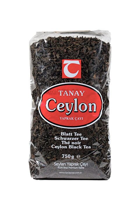 Tanay Ceylon Çayı 750 Gr %100 İthal Sri Lanka Siyah Dökme Yaprak Çay OPA Kaçak Seylan Çayı