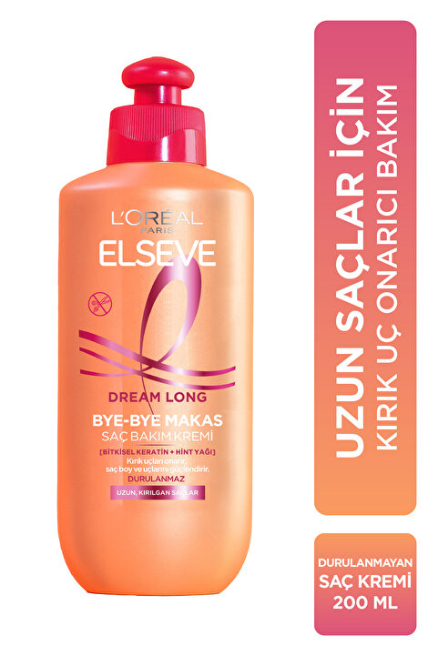Elseve Saç Bakım Kremi Dream Long & Byebye Makas 200Ml