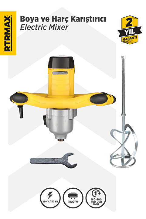 Rtrmax Karıştırıcı 1800w 140mm 700 D/d (rtm396)