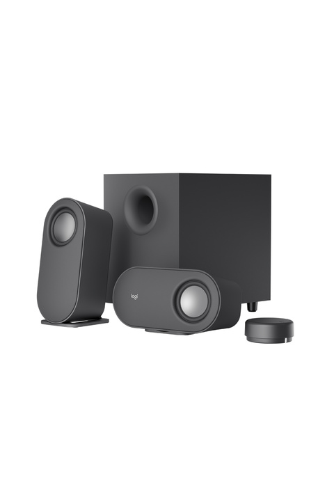 logitech Z407 2.1 Subwoofer ve Kablosuz Kontrollü Bluetooth Bilgisayar Hoparlörleri, Siyah 980-001348