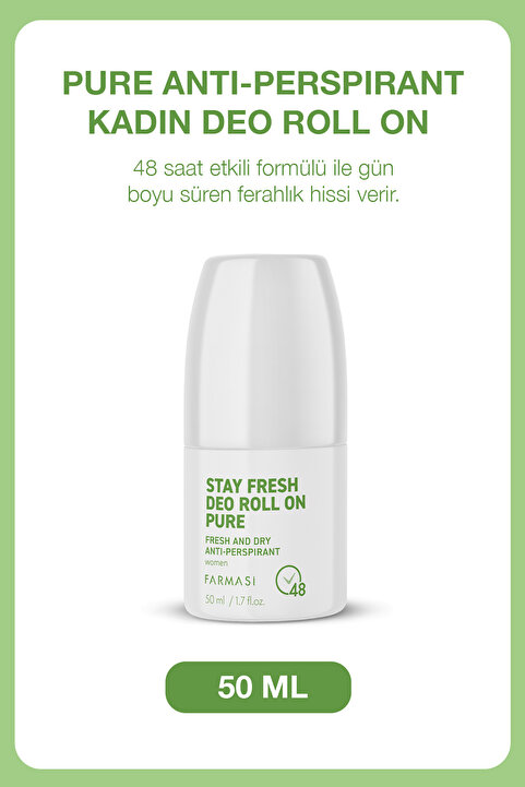 Farmasi Terleme Önleyici 48 Saat Etkili Kadın Roll On Deodorant | Pure