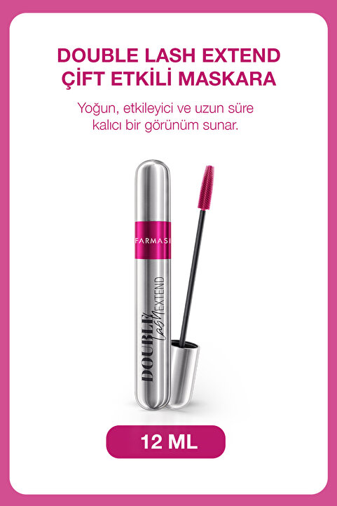 Farmasi Çift Etkili Hacim ve Uzunluk Veren Maskara | Double Lash Extend