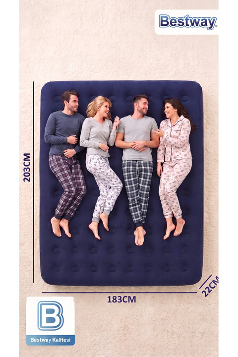 Bestway Üç Kişilik Şişme Yatak 67004 mk