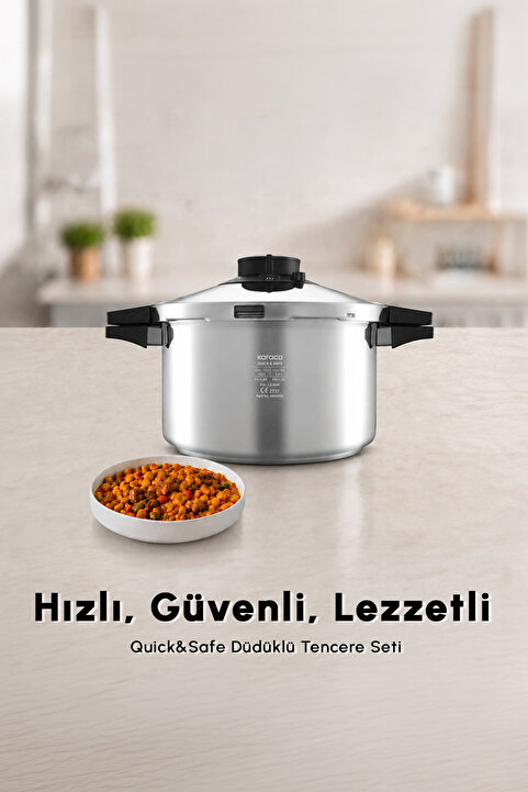 Karaca Quick And Safe Indüksiyon Tabanlı Düdüklü Tencere 7 Litre