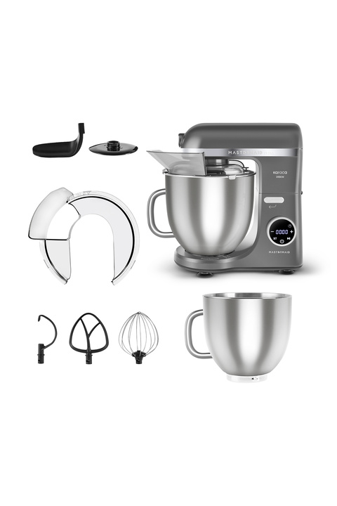 Karaca Mastermaid Chef Ultra D2000W Dijital Ekranlı Hamur Yoğurma Makinesi Galaxy Grey 7L