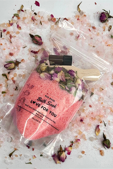 bath soak Bathbox Gül Yağı Manikür Pedikür Banyo Tuzu 225g