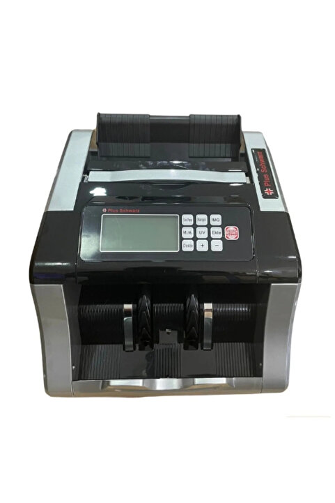 Genel Markalar Plus Silver Schwarz Karışık Para Sayma Makinesi - TL ve Euro Karışık, Isd Pound Adet Sayım + Müş. Ekranı