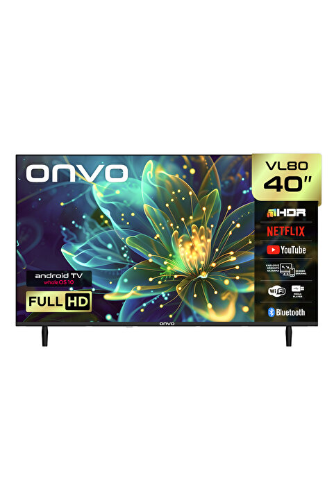 ONVO 40VL80F2FA 40'' 102 Ekran Uydu Alıcılı Full HD WhaleOS 10 LED TV