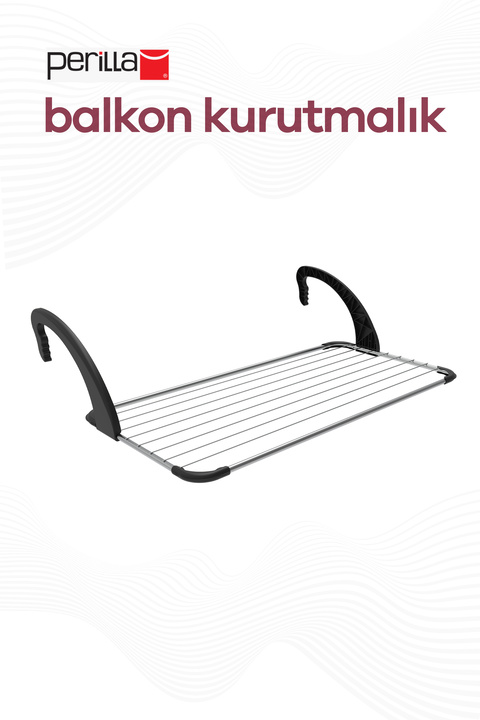 Perilla Pratik Hızlı Dirsekli Katlanabilir Balkon Çamaşır Kurutmalığı