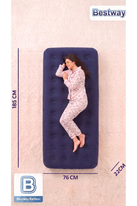 Bestway Tek Kişilik Tek Katlı Şişme Yatak 67000