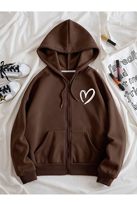 DAXİS Sportwear Company UNISEX FERMUARLI KAPÜŞONLU SWEATSHİRT DAXİS Sportwear Company