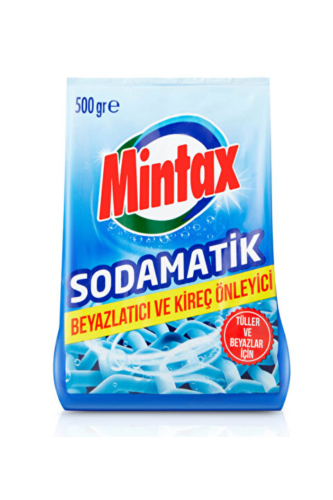 Mintax ÇAMAŞIR SODASI MİNTAX 500 GR TÜLLER VE BEYAZLAR İÇİN