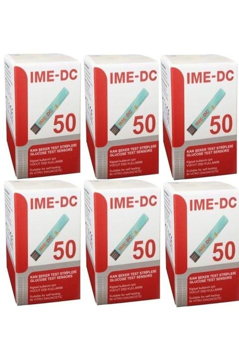 Ime-Dc Şeker Ölçüm Strip Çubuğu (6 Kutu - 300 Adet)