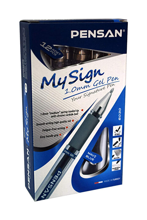 Pensan My Sign 1.0 Jel Mürekkepli İmza Kalemi 12'li (1 kutu)