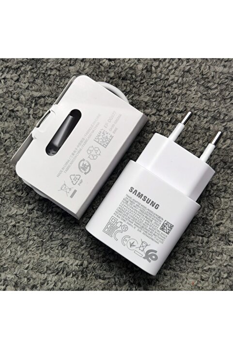 Samsung Galaxy A24 - A34 - A54 -a74 -a16 -a25 Type-c 25w Hızlı Şarj Aleti Orijinal ( Pd Adaptör Kablo )