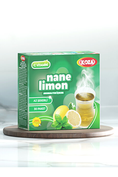 Koza Gurmelerin Seçimi Pratik Lezzet Nane Limon Aromalı Tek İçimlik Premium İçecek Tozu 30 Stick