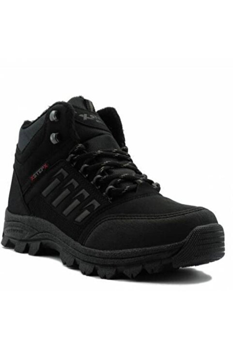 XStep Erkek Siyah Kışlık Su Geçirmez Kaydırmaz Spor Trekking Bot