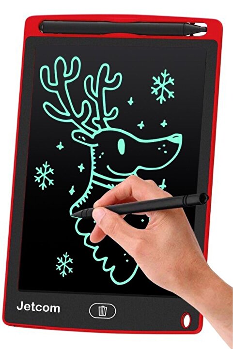 Jetcom Writing Tablet Lcd 8.5 Inç Uyumlu Dijital Kalemli Çizim Yazı Tahtası Grafik Not Yazma Eğitim Tableti