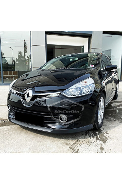 ŞüsCarOto Aksesuar Renault Clio 4 2012-2020 Uyumlu Astra H lip Esnek Ön Lip 2 Parça Tampon Altı Dil Karlık Ön Ek