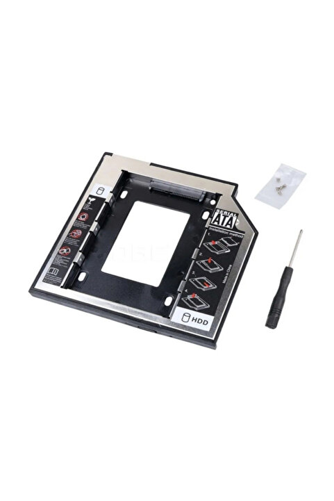 Genel Markalar 9.5mm Hdd Caddy Notebook Dvd To Ssd Kutu Sata Cd Kızak Ekstra