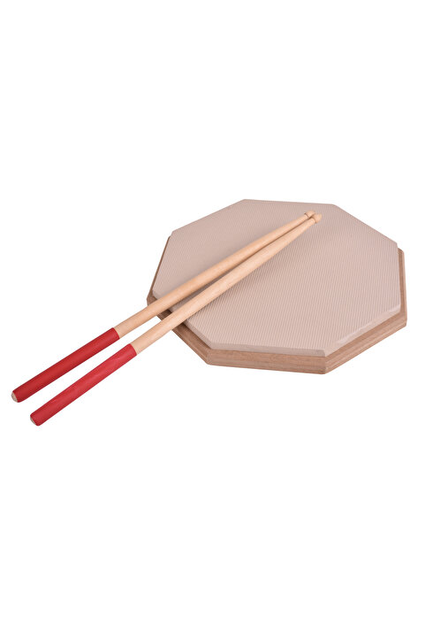 Leon Stand Bateri Davul Ritim Çalışma Pedi 12'' Krem