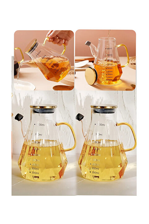 behila 2'li Madam Cam Borosilikat Yağlık Sirkelik 900ml