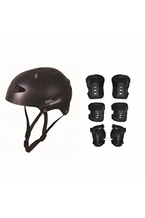 Numaca Cool Wheels Çocuk Bisiklet Paten Kaskı - Dizlik Dirseklik Kask Full Koruyucu Set 7 Parça