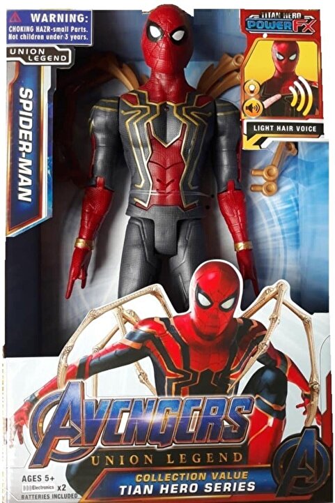 Spiderman Avengers Oyuncak Ahtapot Kollu 29cm Örümcek Adam Sesli Işıklı