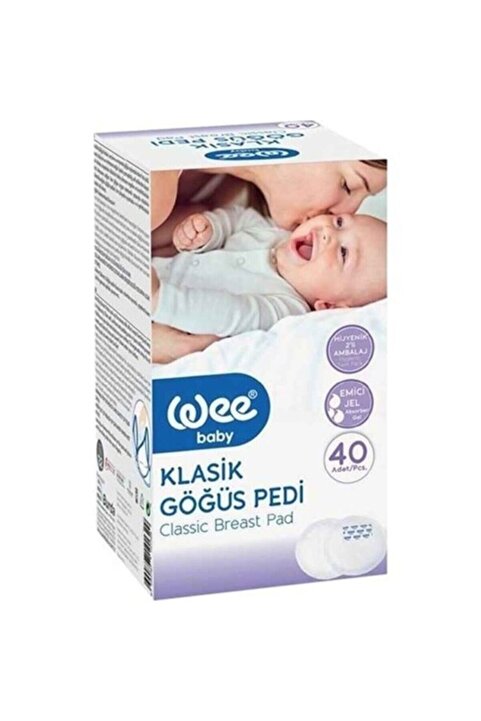 Wee Baby Wee Göğüs Pedi Klasik 40 Adet