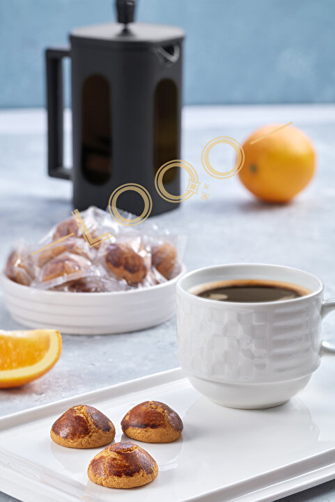 LOQO Gerçek Portakal Marmelatlı Mini Kurabiye 500 gr (TEK TEK PAKETLİ) 1019