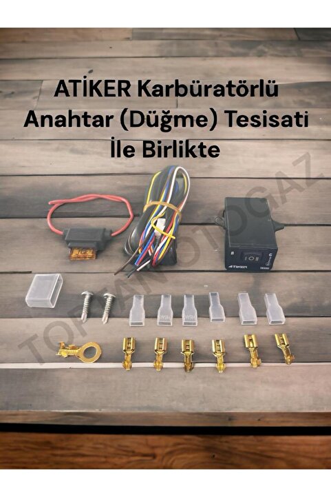 Atiker KARBÜRATÖRLÜ DÜĞME ANAHTAR TESİSAT İLE BİRLİKTE