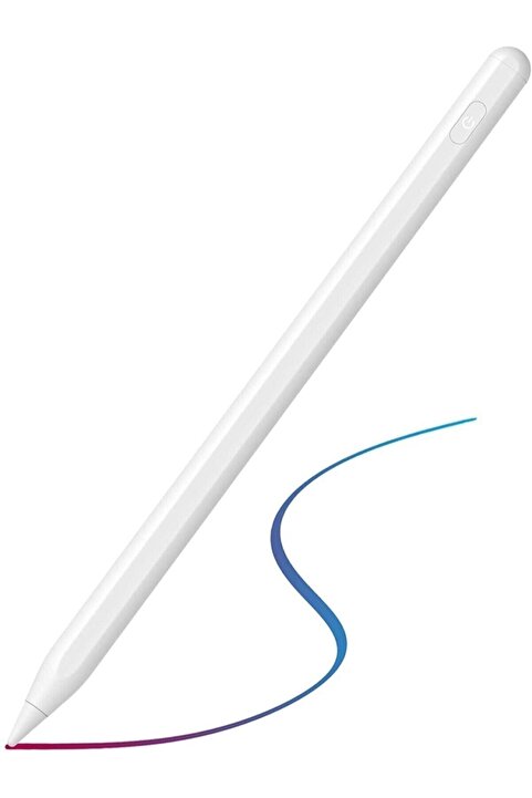 Fuchsia İpad 10.2 İnç 7.8. Nesil Uyumlu Avuç İçi Algılamayan Eğimle Çizim Kalınlığı Değişen Stylus Kalem