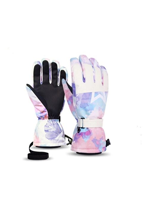 Schulzz Ultralight Su Geçirmez Kadın Dokunmatik Kayak Snowboard Eldiveni