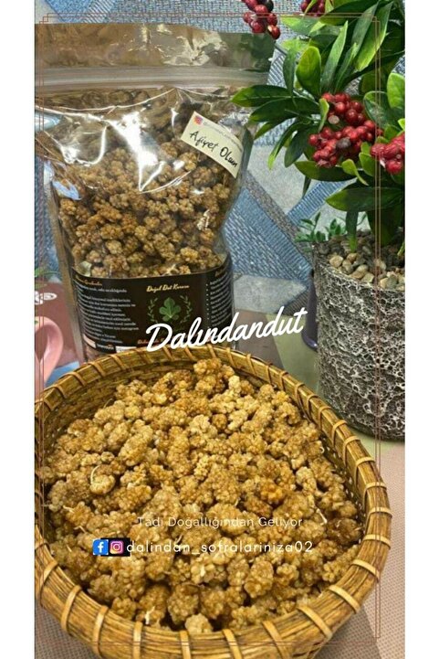 Dalındandut Yeni Mahsül Doğal Kurutulmuş Organik Dut Kurusu (YERLİ) 1kg