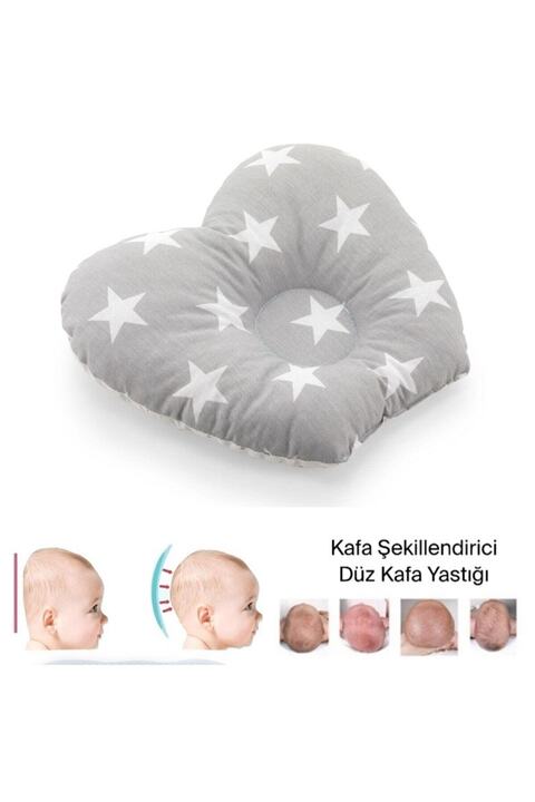 MorBebe Bebek Düz Kafa Yastığı Ve Bıngıldak Yastığı ( Kafa Şekillendirici )