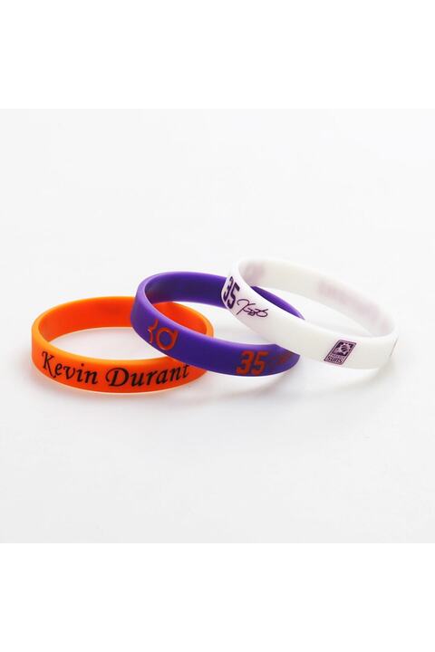 PurpleJam 3lü Turuncu Mor Beyaz Kevin Durant Phoenix Suns Basketbol Nba Bileklik Set