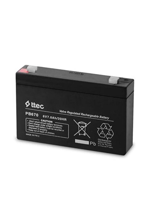 Ttec 6v7ah Bakımsız Kuru Akü