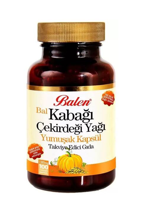 Balen Bal Kabak Çekirdeği Yağı Kapsülü 1380 mg 100 Adet