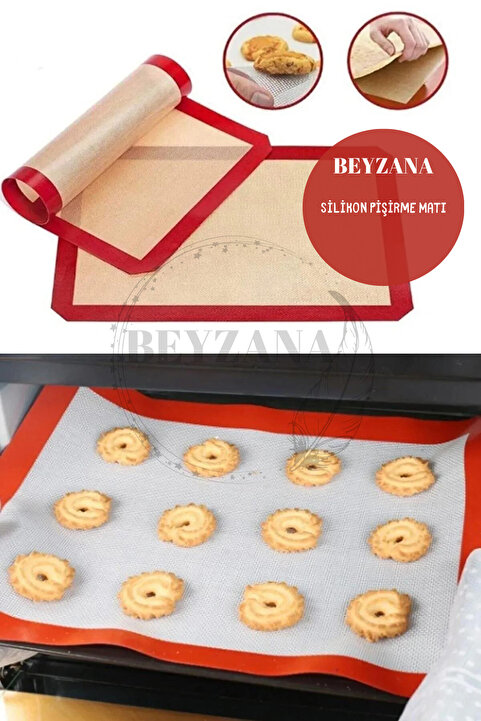 BEYZANA 30x40 Fırınlanabilir Yıkanabilir Kendinden Yağlı Silikon Pişirme Ve Hamur Açma Matı