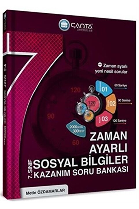 Çanta Yayınları 7.sınıf Sosyal Bilgiler Zaman Ayarlı Kazanım Soru Bankası