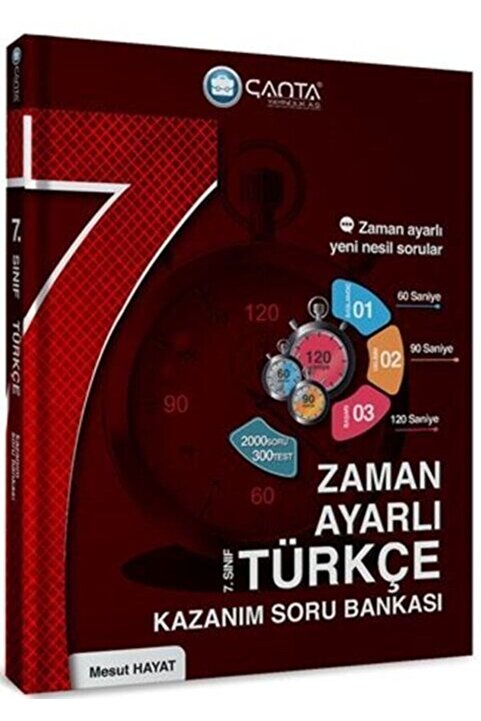 Çanta Yayınları 7. Sınıf Türkçe Zaman Ayarlı Kazanım Soru Bankası