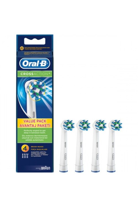 Oral-B Diş Fırçası Yedek Başlığı Cross Action 4 Lü