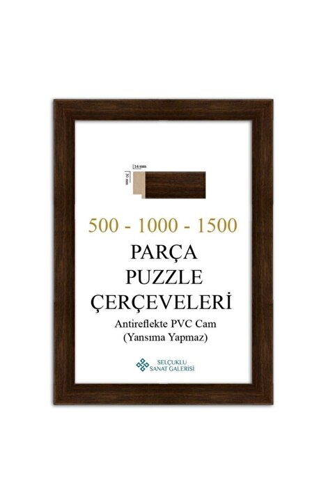 AS TİCARET Puzzle Çerçevesi 30 Mm 48x68 Cm (1000'luk) Kahverengi