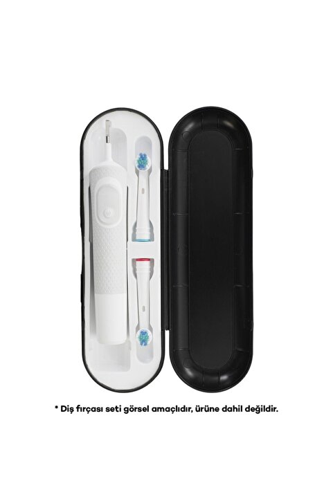 PI&GO Oral B Şarjlı Diş Fırçası Koruma Kabı, Saklama Kabı, Hijyenik Seyahat Kutusu - Sıyah