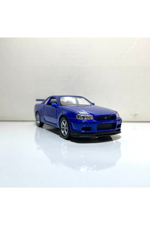 Genel Markalar Nissan Skyline GTR R34 1/36 Ölçek Welly Diecast Metal Model Araba Oyuncak Araba