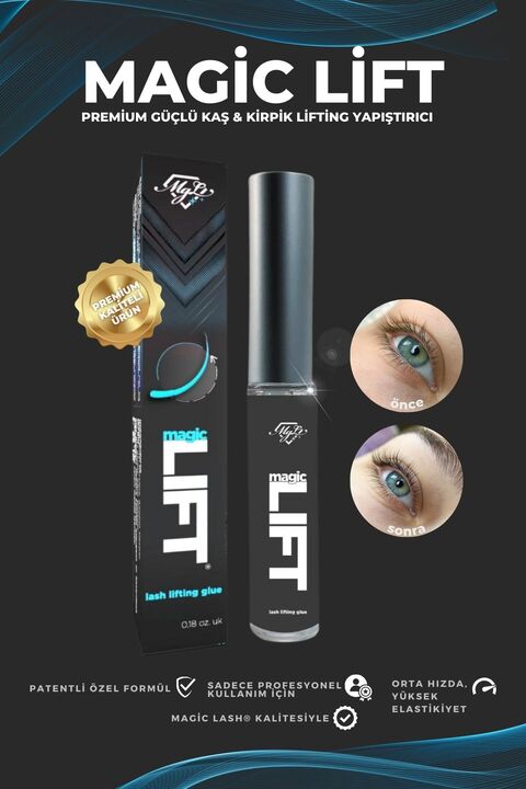 Magic Lash Premium Güçlü Kirpik Lifting Yapıştırıcı 5ml, Y Tarak, Kaş Ve Kirpik Fırçası