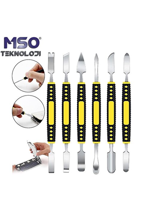 MSO TEKNOLOJİ VIP Kalite 6 Parça Elektronik Tamir Spatula Set
