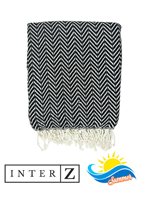 INTER Z %100 Pamuk Plaj Havlusu, Xxl 100x180cm, Marmaris