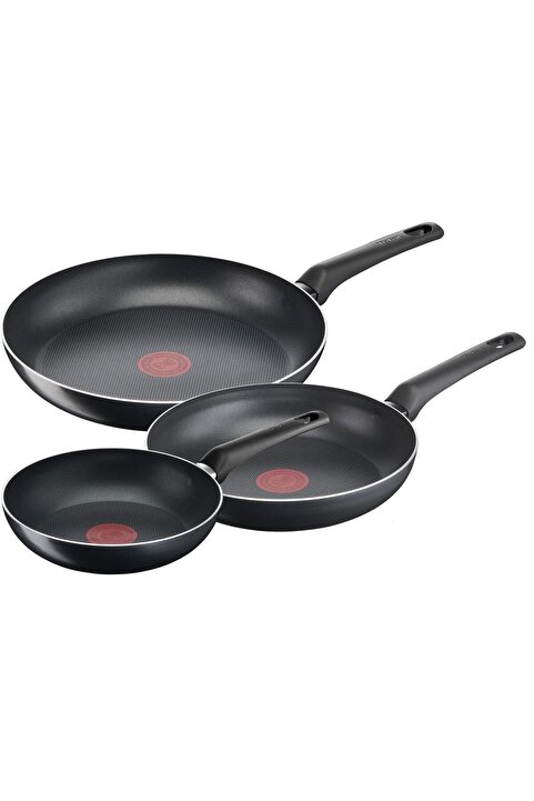 TEFAL Titanyum 1X SimpleCook 20/24/28 Cm Difüzyon Tabanlı 3'lü Tava Seti - 2100119732